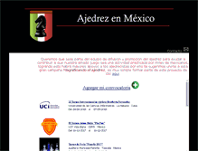Tablet Screenshot of ajedrezenmexico.org.mx